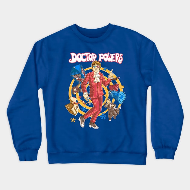 Doctor Power Crewneck Sweatshirt by saqman